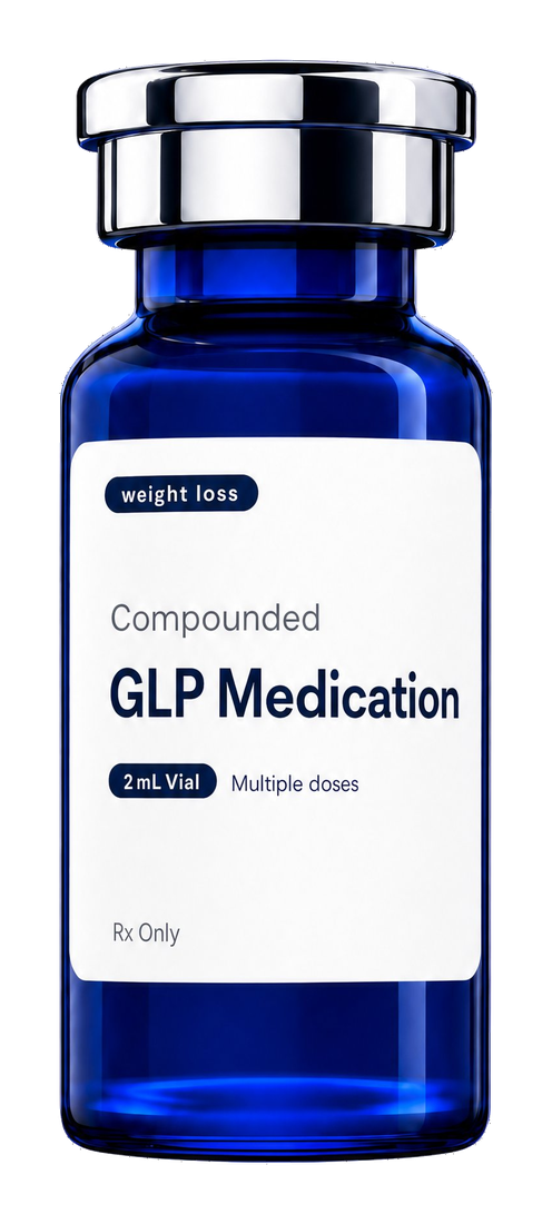 Compounded GLP medication — 2 mL multi-dose vial, Rx only